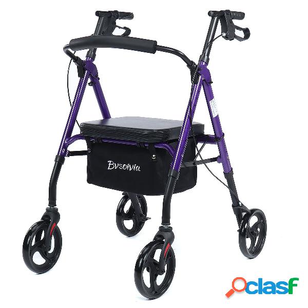 Sedile a 4 ruote Sedia a rotelle Rollator Sedia pieghevole