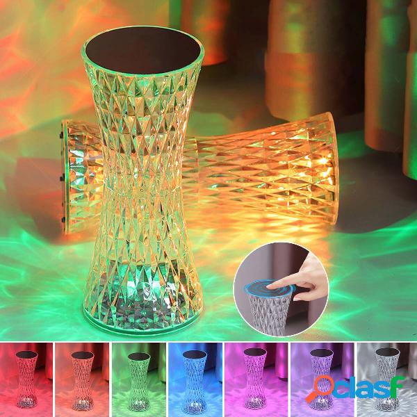 Sensore tattile di luce atmosfera RGB + bianco Ricarica USB