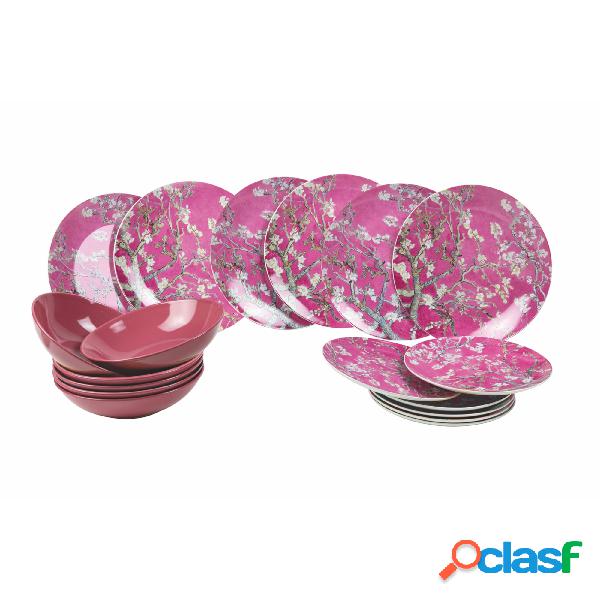 Servizio piatti da 18 pezzi Japanese Dream in New bone china