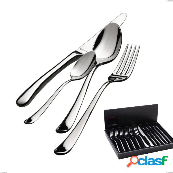 Set 12 posate bistecca, coltello e forchetta in scatola