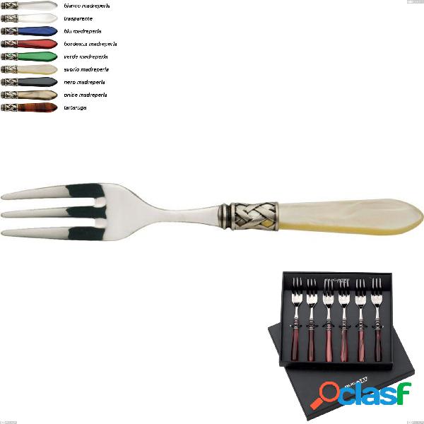 Set 6 forchettine in scatola regalo lux Aladdin ghiera