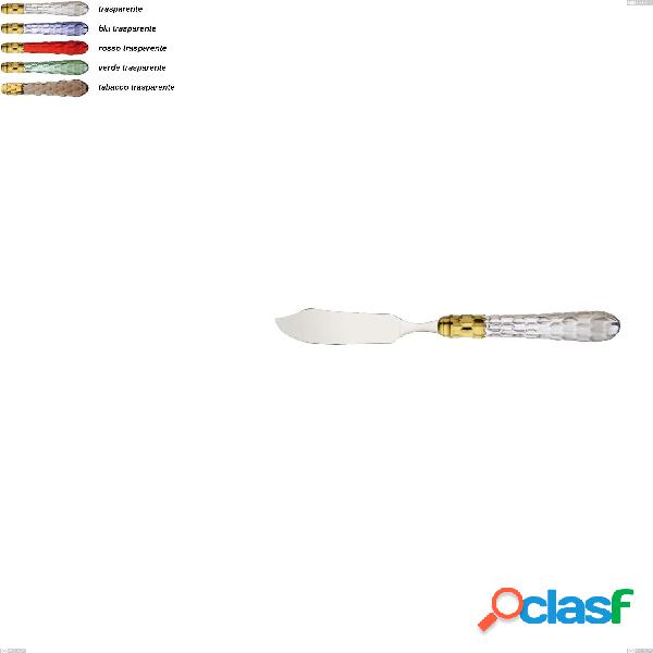 Set da 6 Coltello da pesce Cristallo ghiera oro bugatti,