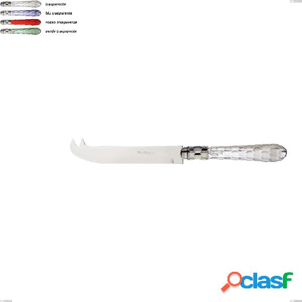 Set da 6 Coltello formaggio a due punti Cristallo ghiera