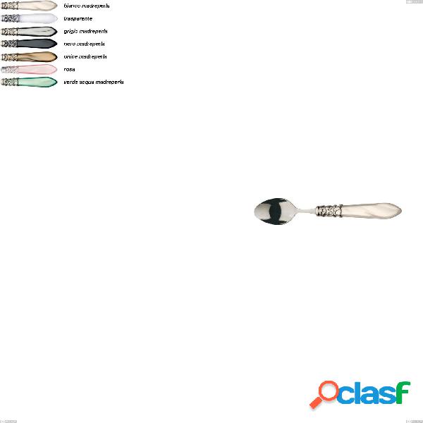 Set da 6 Cucchiaino moka Melodia ghiera cromata bugatti,