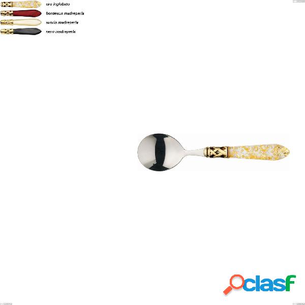 Set da 6 Cucchiaio da brodo Aladdin ghiera oro bugatti,