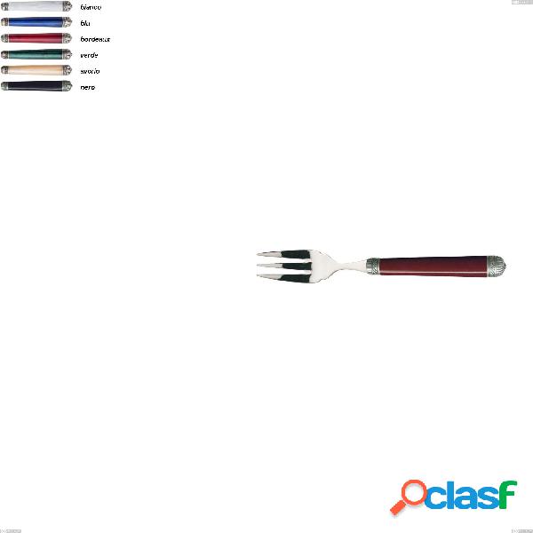 Set da 6 Forchetta da pesce Dorico bugatti ghiera brunita,