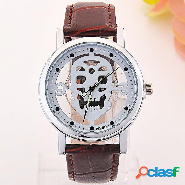 Skull-out Skeleton Real Cintura Orologio al quarzo Fashion