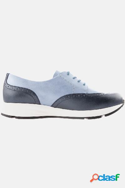 Sneaker in pelle Vitaform, lavorazione brogue, larghezza K,