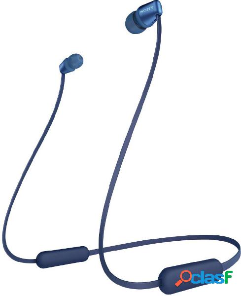 Sony WI-C310 Cuffie auricolari Bluetooth Blu regolazione del