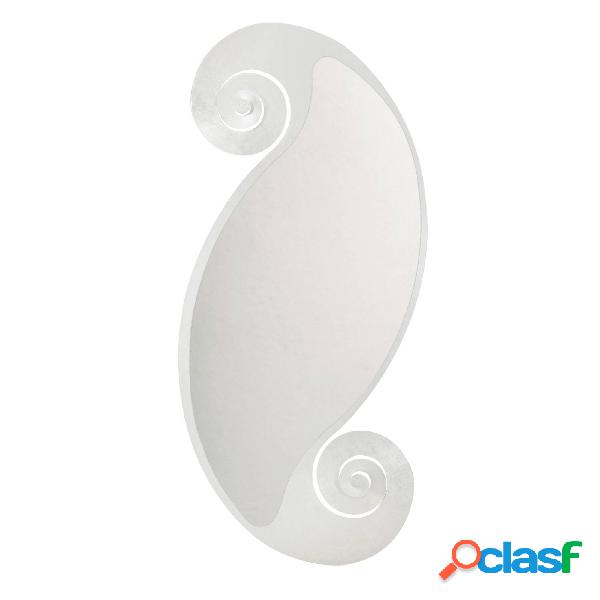 Specchio Circe ovale in metallo, 55x103h(50x112), colore