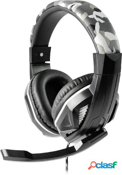 Steelplay HP42 Gaming Cuffie Over Ear via cavo Stereo Grigio