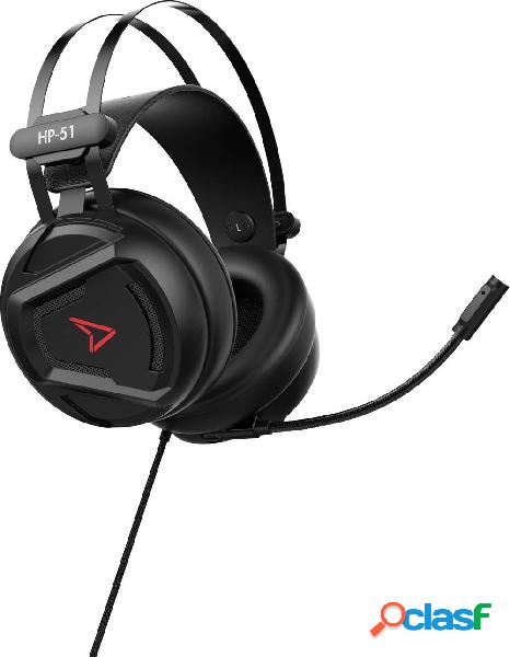 Steelplay HP51 Gaming Cuffie Over Ear via cavo Stereo Nero