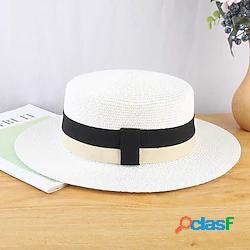 Stile vintage Elegante Paglia Cappello Kentucky Derby /
