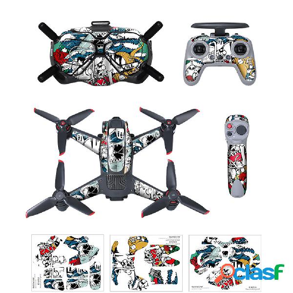 Sunnylife Colorful Adesivo per DJI FPV Drone Occhiali