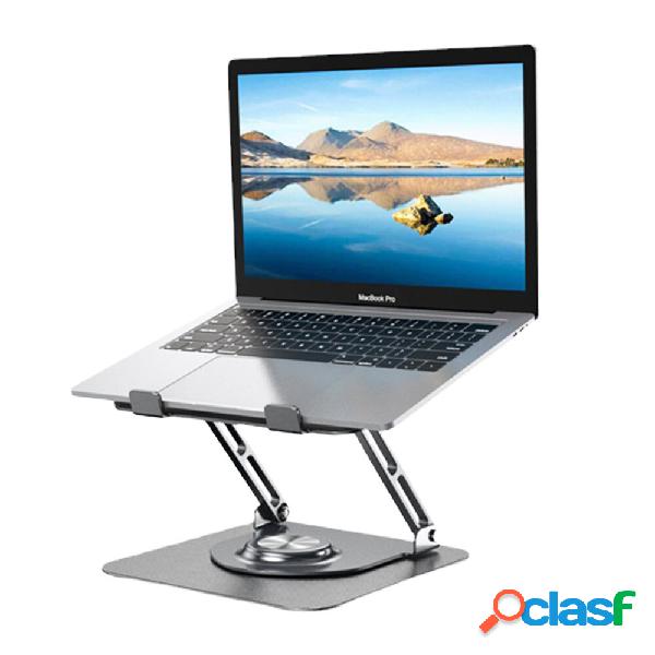 Supporto per laptop regolabile con base girevole a 360°,