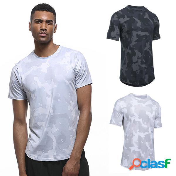 T-shirt da corsa a manica corta da uomo Gym Estate Idoneità