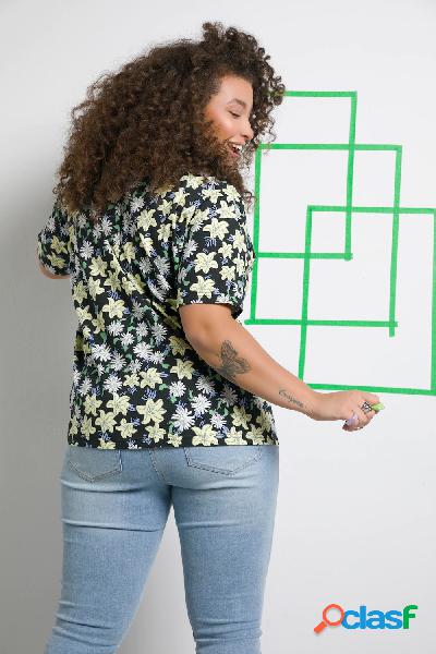 T-shirt in confezione doppia con taglio oversize, scollo a