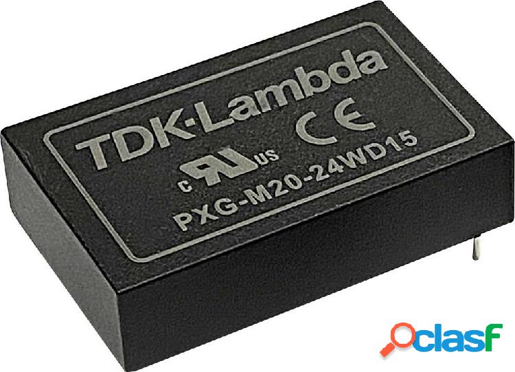 TDK PXG-M20-24WD12 Convertitore DC/DC 0.833 A 20 W Num.
