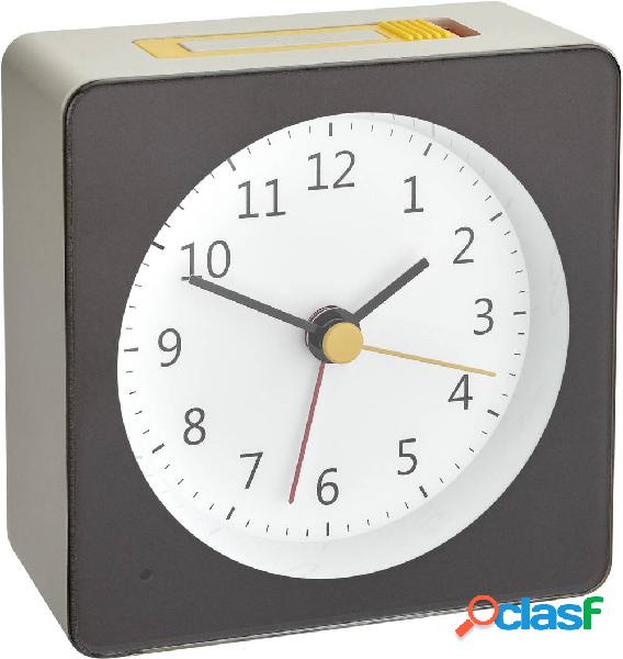 TFA Dostmann 60.1031.10 Quarzo Sveglia Grigio, Giallo Tempi