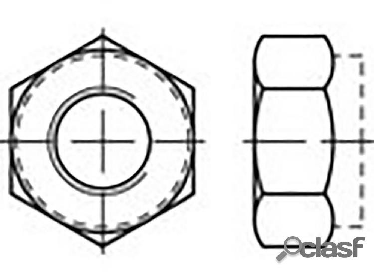TOOLCRAFT TO-6864636 Dadi esagonali M12 DIN 985 Acciaio