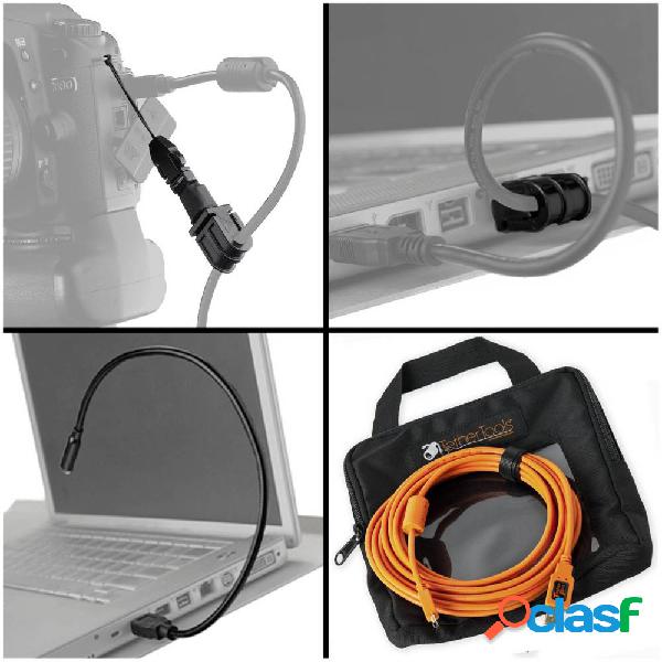 Tether Tools Cavo USB 4.60 m Arancione, Nero BTK51