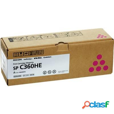 Toner Ricoh 408186 SPC360HE originale MAGENTA