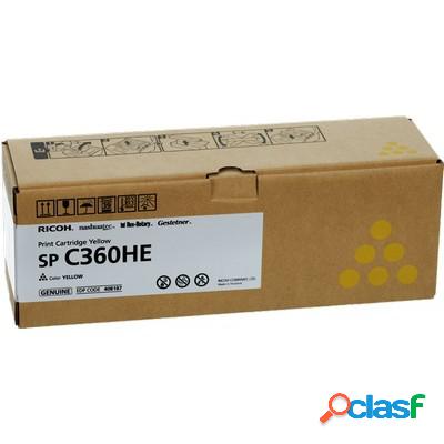 Toner Ricoh 408187 SPC360HE originale GIALLO