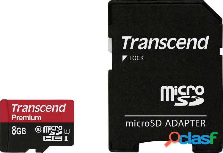 Transcend Premium Scheda microSDHC 8 GB Class 10, UHS-I