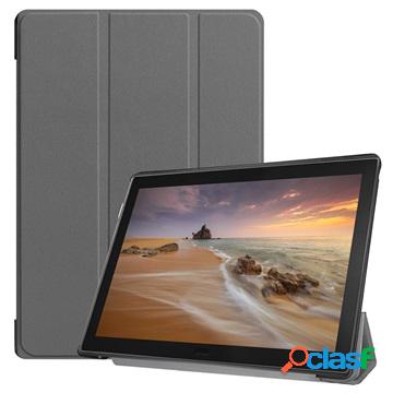 Tri-Fold Lenovo Tab E10 Folio Case - Grey