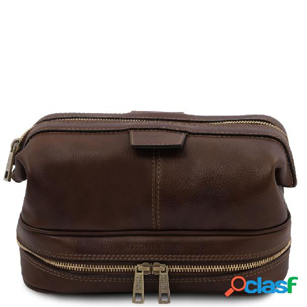Tuscany Leather TL142204 Jacob - Beauty case in pelle Testa