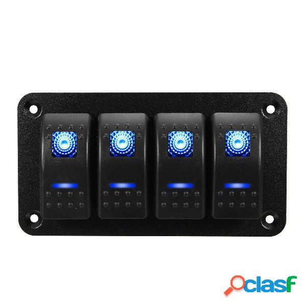 Universal 4 Gang LED Pannello interruttori a bilanciere IP65
