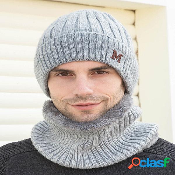 Uomini 2 PZ Plus Velluto Spesso Elastico Antivento Mantenere