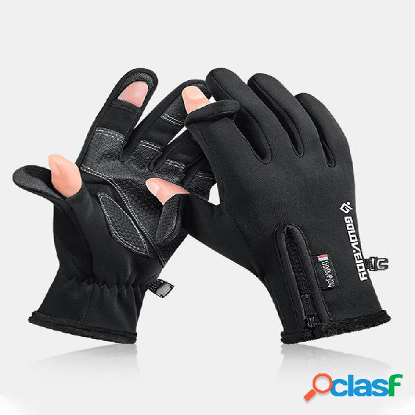 Uomini Nylon Polar Fleece Touch Screen Antivento