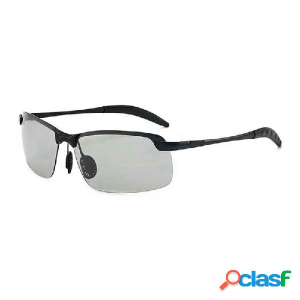 Uomo Discolor Driving Polarized Sunglasses