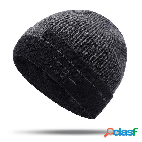 Uomo Donna Inverno Warm Addensare Plus Cappello in velluto