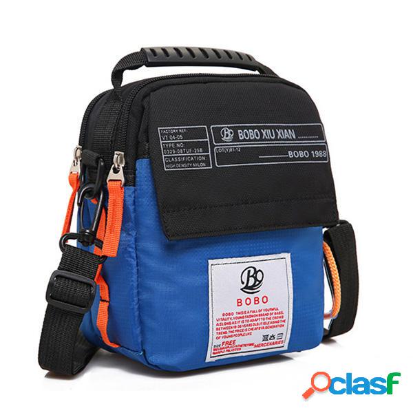 Uomo Nylon Tracolla casual impermeabile Borsa Spalla leggera