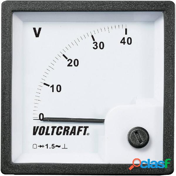 VOLTCRAFT AM-72x72/40V Dispositivo di misura ad incasso