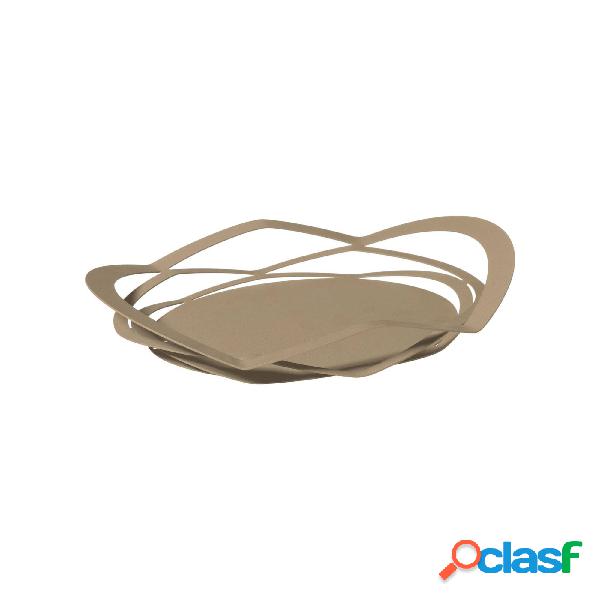 Vassoio piccolo di design moderno Origami in metallo, 35x25,