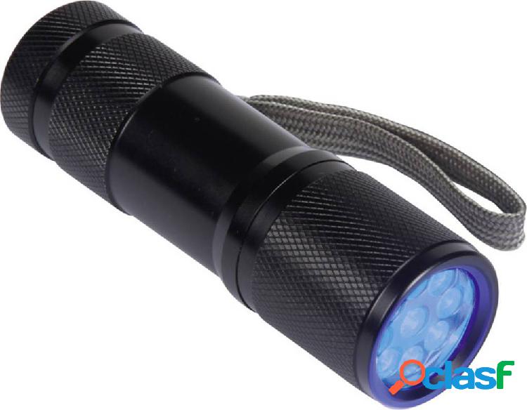 Velleman UV-9 LED UV Torcia tascabile a batteria 58 g