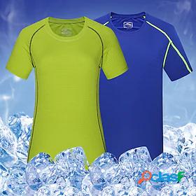 Wolfcavalry Mens Hiking Tee shirt Short Sleeve Crew Neck Tee