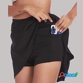 Womens Active Casual Mini Skirts Date Going out Solid