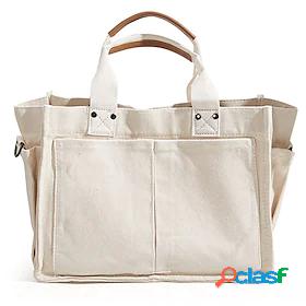Womens Canvas Bag Tote Handbags Canvas Crossbody Bag Top