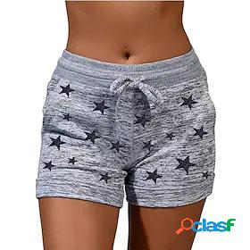 Womens Casual Chino Patchwork Print Shorts Slacks Short