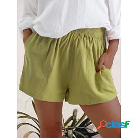 Womens Casual Shorts Pocket Shorts Slacks Short Pants