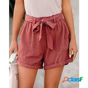 Womens Casual / Sporty Athleisure Side Pockets Shorts Slacks