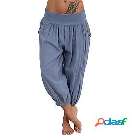 Womens Casual / Sporty Boho Pocket Chinos Slacks