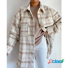 Womens Coat Fall Winter Spring Daily Wear Regular Coat