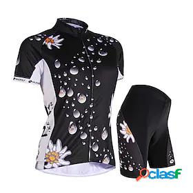Womens Cycling Jersey with Shorts Short Sleeve - Summer