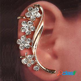 Womens Ear Cuff Earrings Classic Flower Shape Elegant