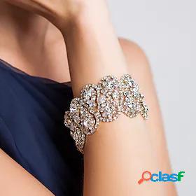 Womens Geometrical Bracelet Fashion Lucky Rhinestone